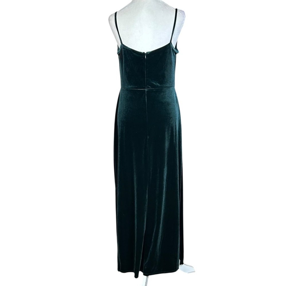 Y2K Taylor Velveteen Maxi Dress 10 Cowl Neck Whimsigoth Dark Fairy - Picture 4 of 11
